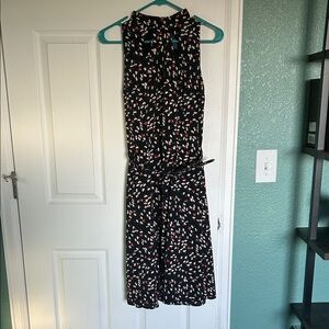 Modcloth Black and Red Floral Dress